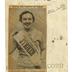 Woman wearing United Textile Workers of America Striker sash photograph, 1934