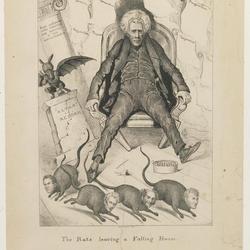 The Rats Leaving a Falling House political cartoon, 1831