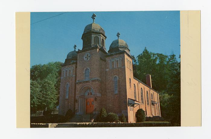 St. Nicholas Catholic Church Byzantine-Ukrainian Rite, Glen Lyon, PA, postcard