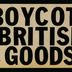 Northern Irish Aid "Boycott British Goods" bumper stickers, undated